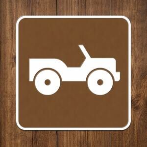 Truck Off Road 4x4 Recreation Sign National Park Forest Hike Camp Off-roading